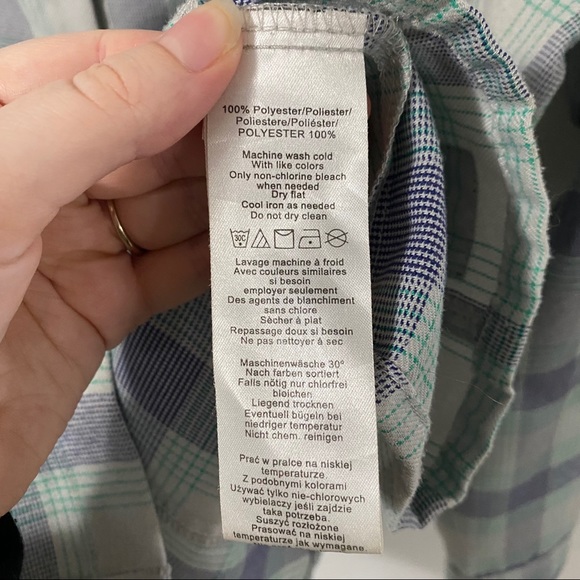 Foursquare Purple & Green Plaid Button Down | S - Picture 7 of 8